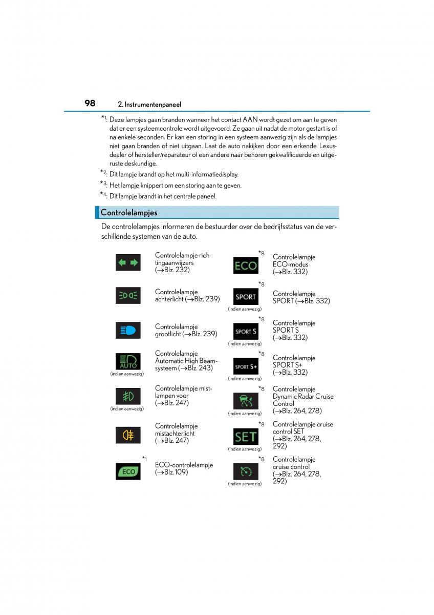 Lexus NX handleiding / page 98