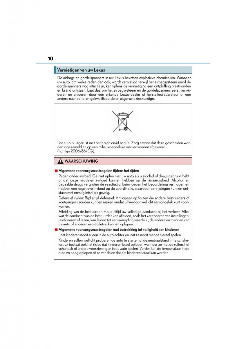 Lexus NX handleiding / page 10