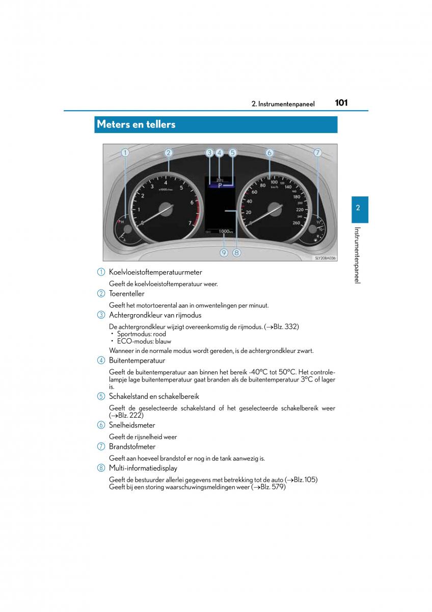 Lexus NX handleiding / page 101