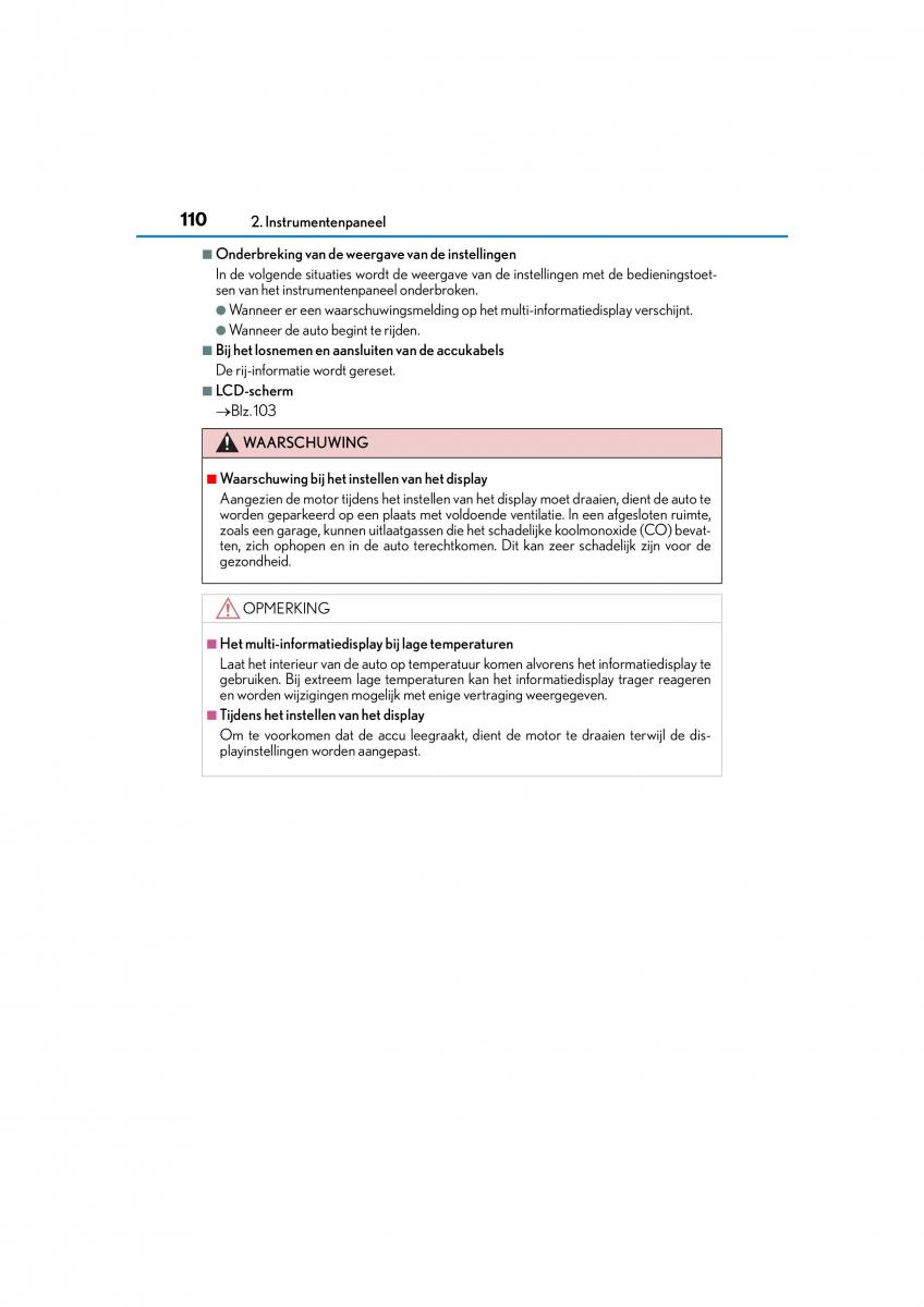 Lexus NX handleiding / page 110