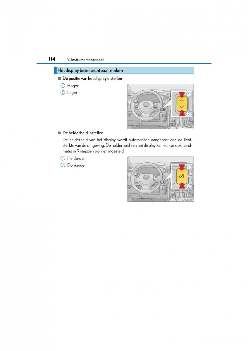 Lexus NX handleiding / page 114