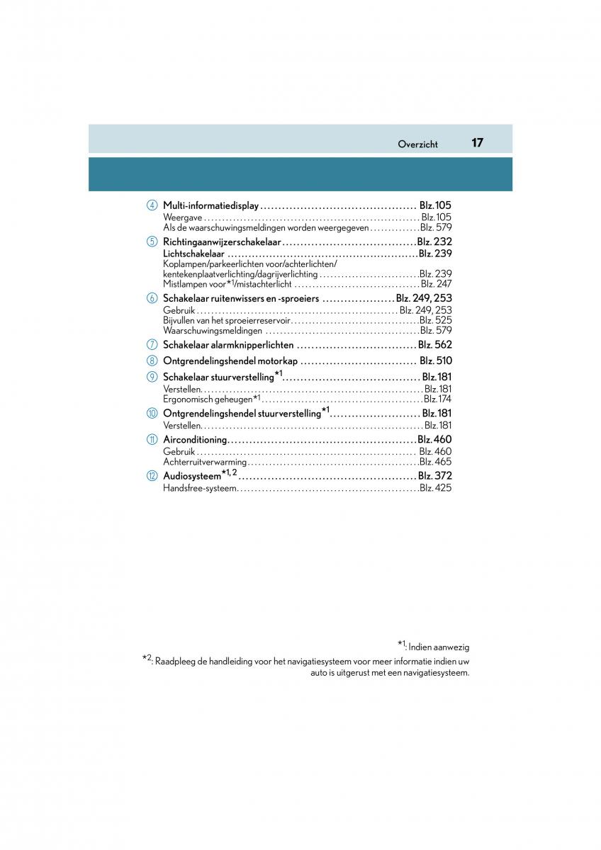 Lexus NX handleiding / page 17