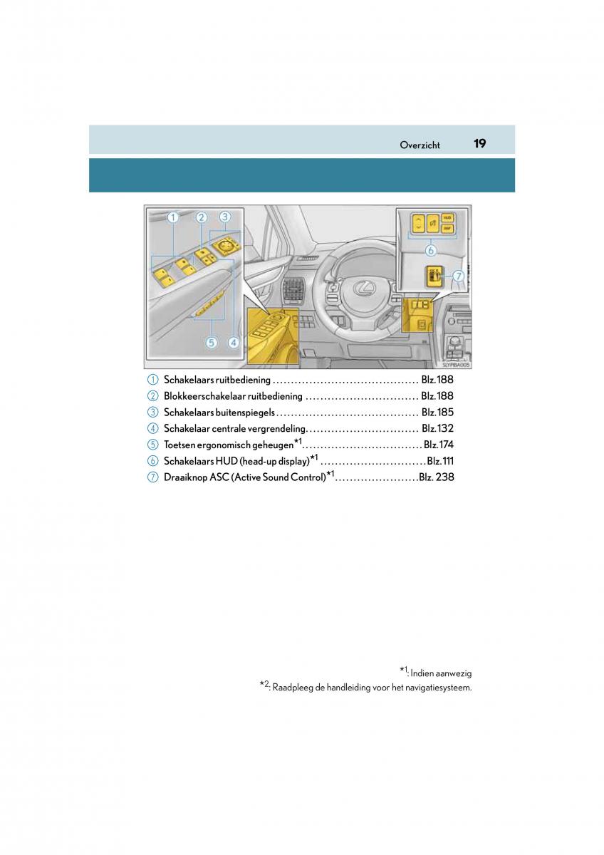 Lexus NX handleiding / page 19