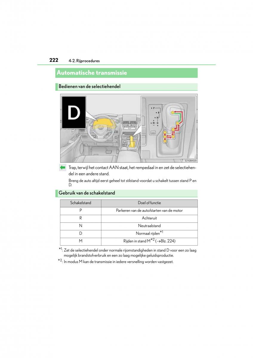 Lexus NX handleiding / page 222