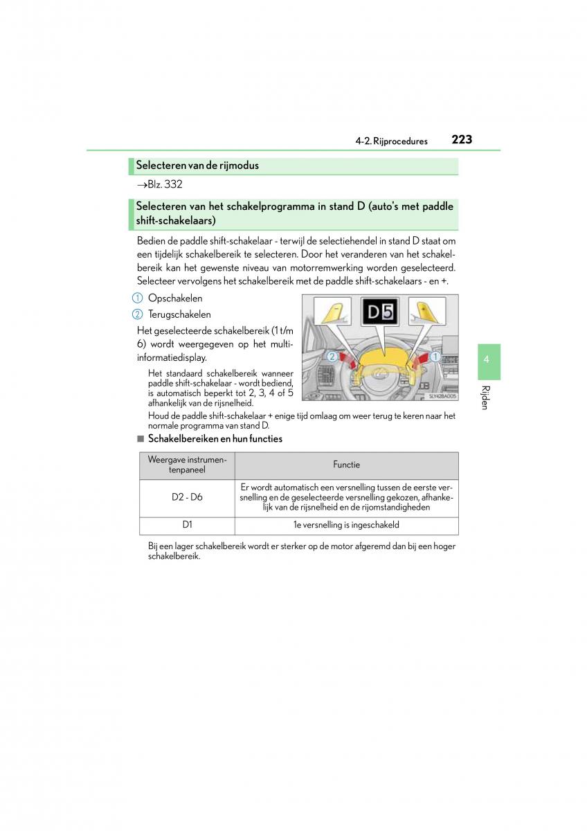 Lexus NX handleiding / page 223