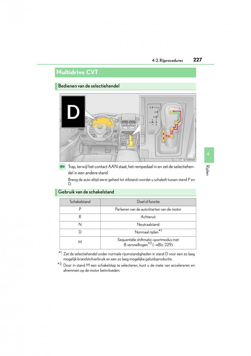 Lexus NX handleiding / page 227