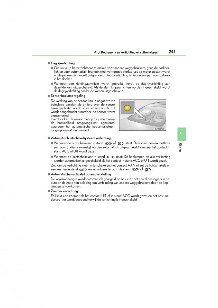 Lexus NX handleiding / page 241