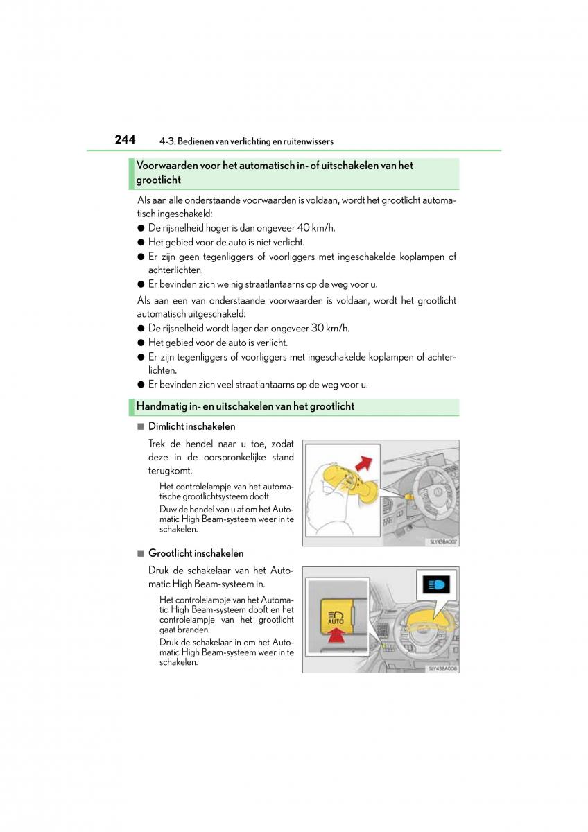 Lexus NX handleiding / page 244