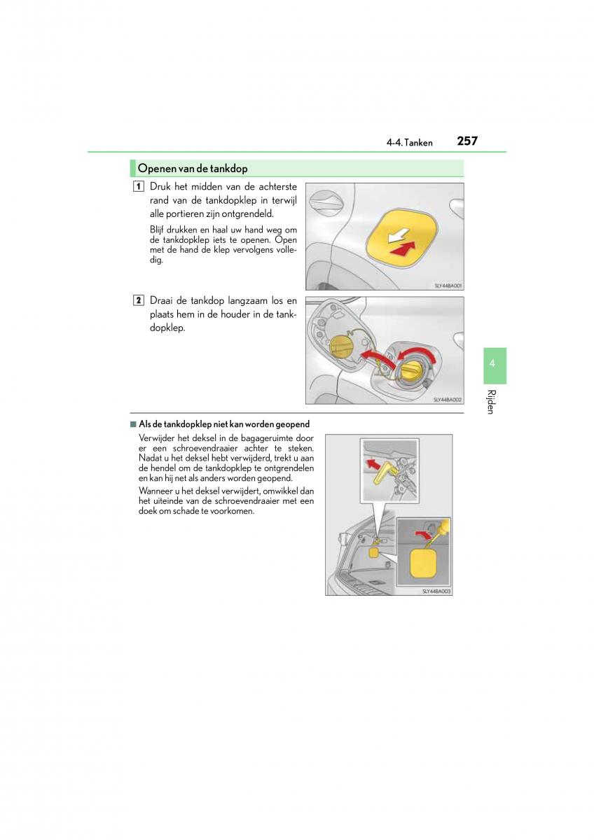 Lexus NX handleiding / page 257