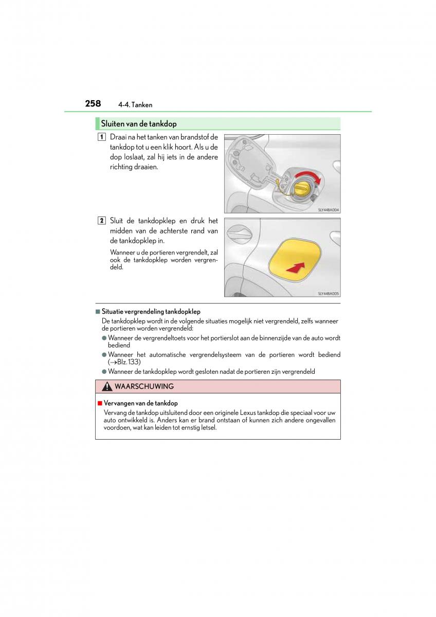 Lexus NX handleiding / page 258