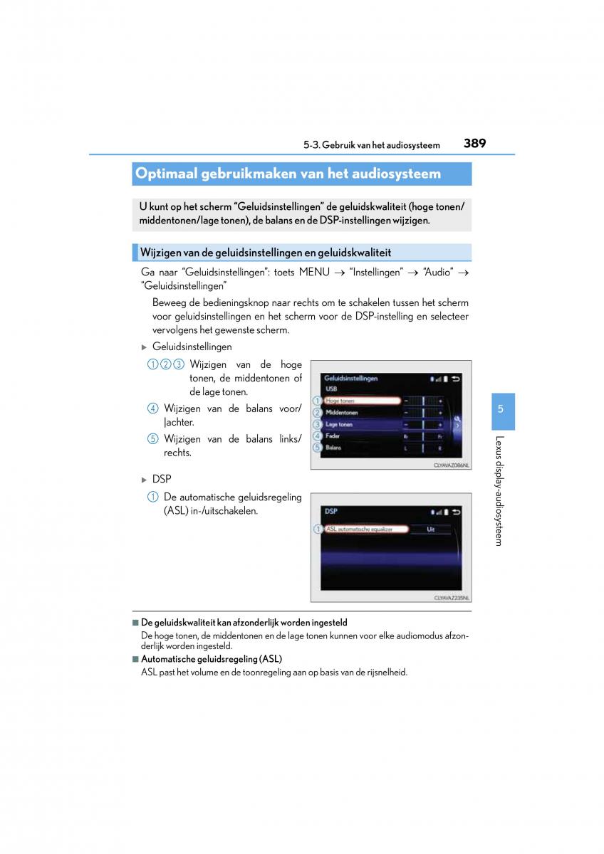 Lexus NX handleiding / page 389