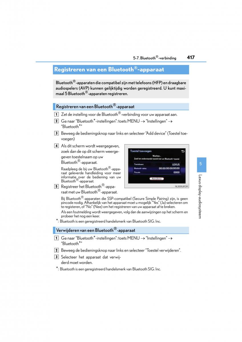 Lexus NX handleiding / page 417