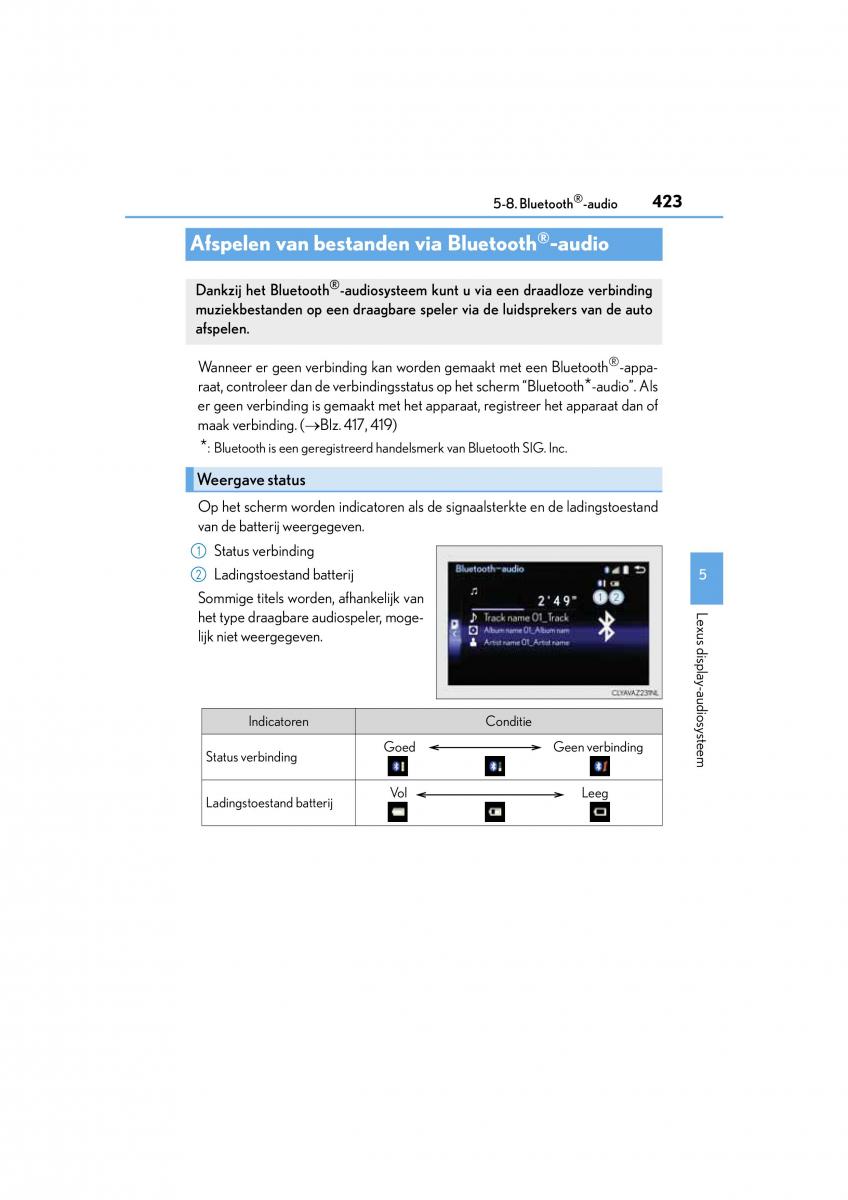 Lexus NX handleiding / page 423