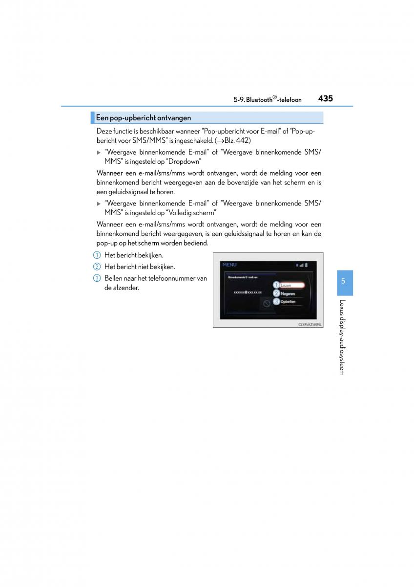 Lexus NX handleiding / page 435