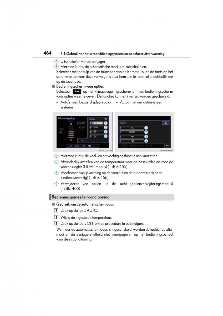 Lexus NX handleiding / page 464