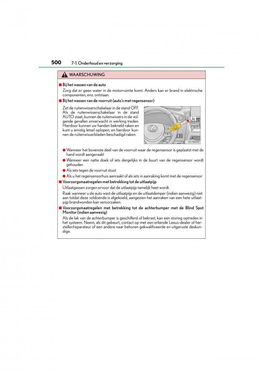 Lexus NX handleiding / page 500