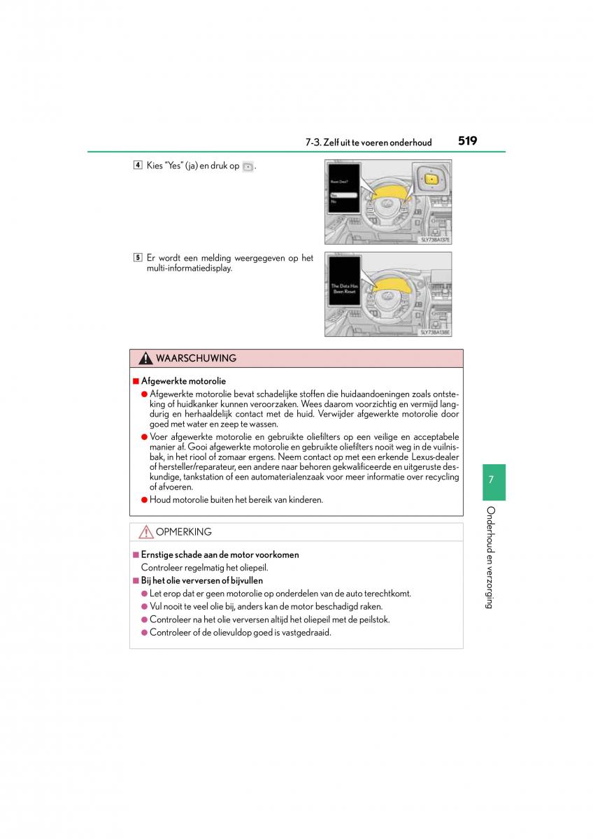 Lexus NX handleiding / page 519