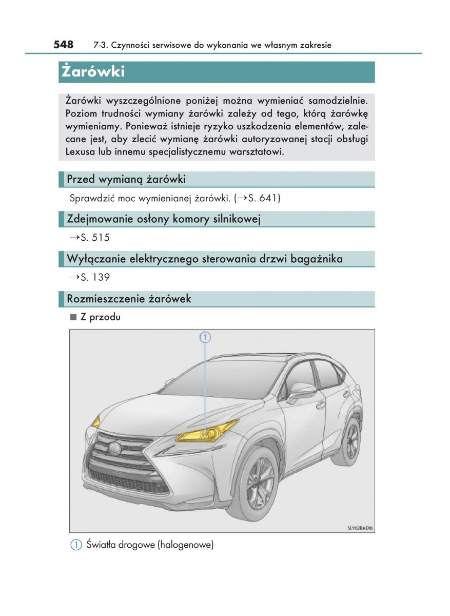 Lexus NX instrukcja obslugi / page 548