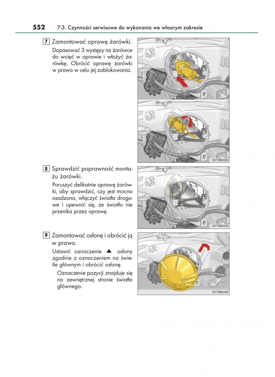 Lexus NX instrukcja obslugi / page 552