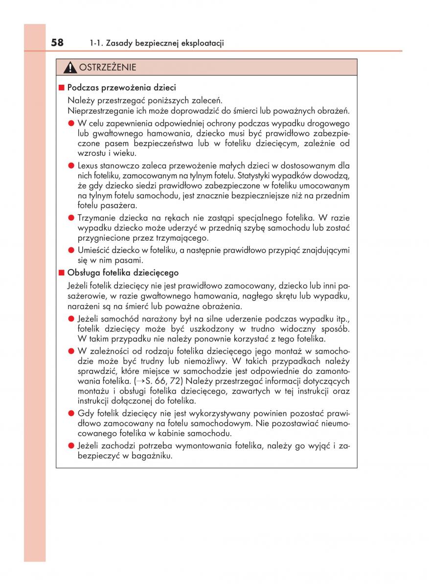 Lexus NX instrukcja obslugi / page 58