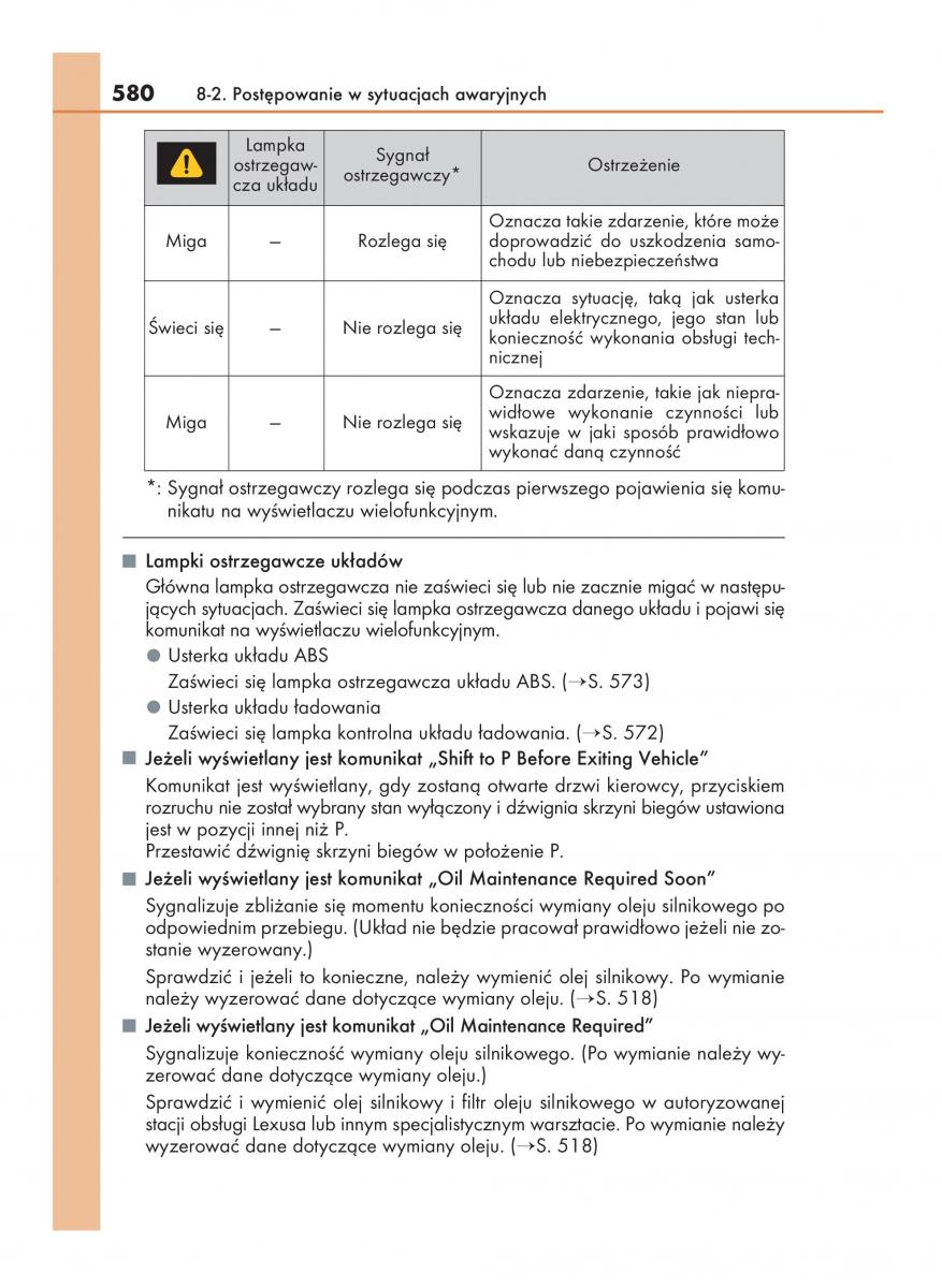 Lexus NX instrukcja obslugi / page 580