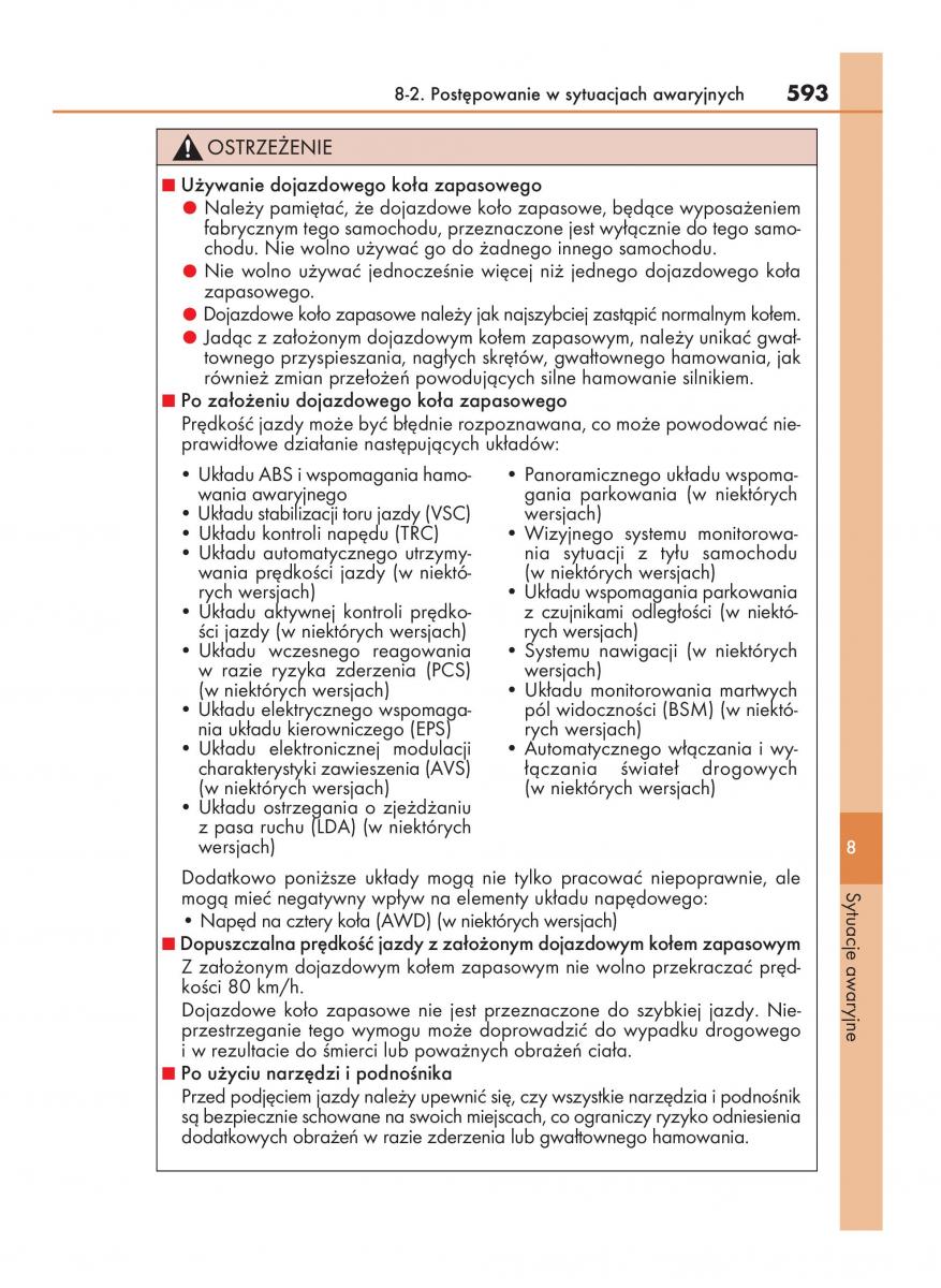 Lexus NX instrukcja obslugi / page 593