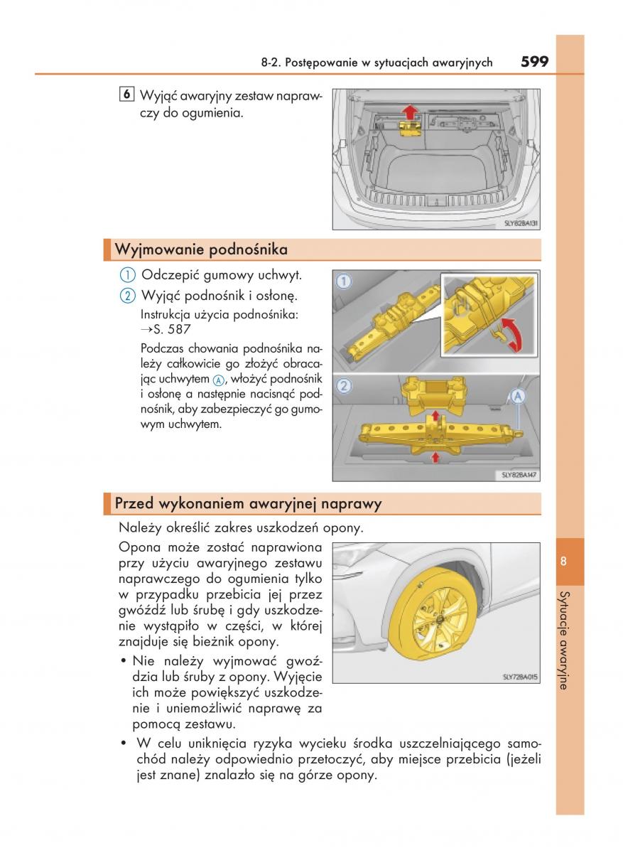 Lexus NX instrukcja obslugi / page 599