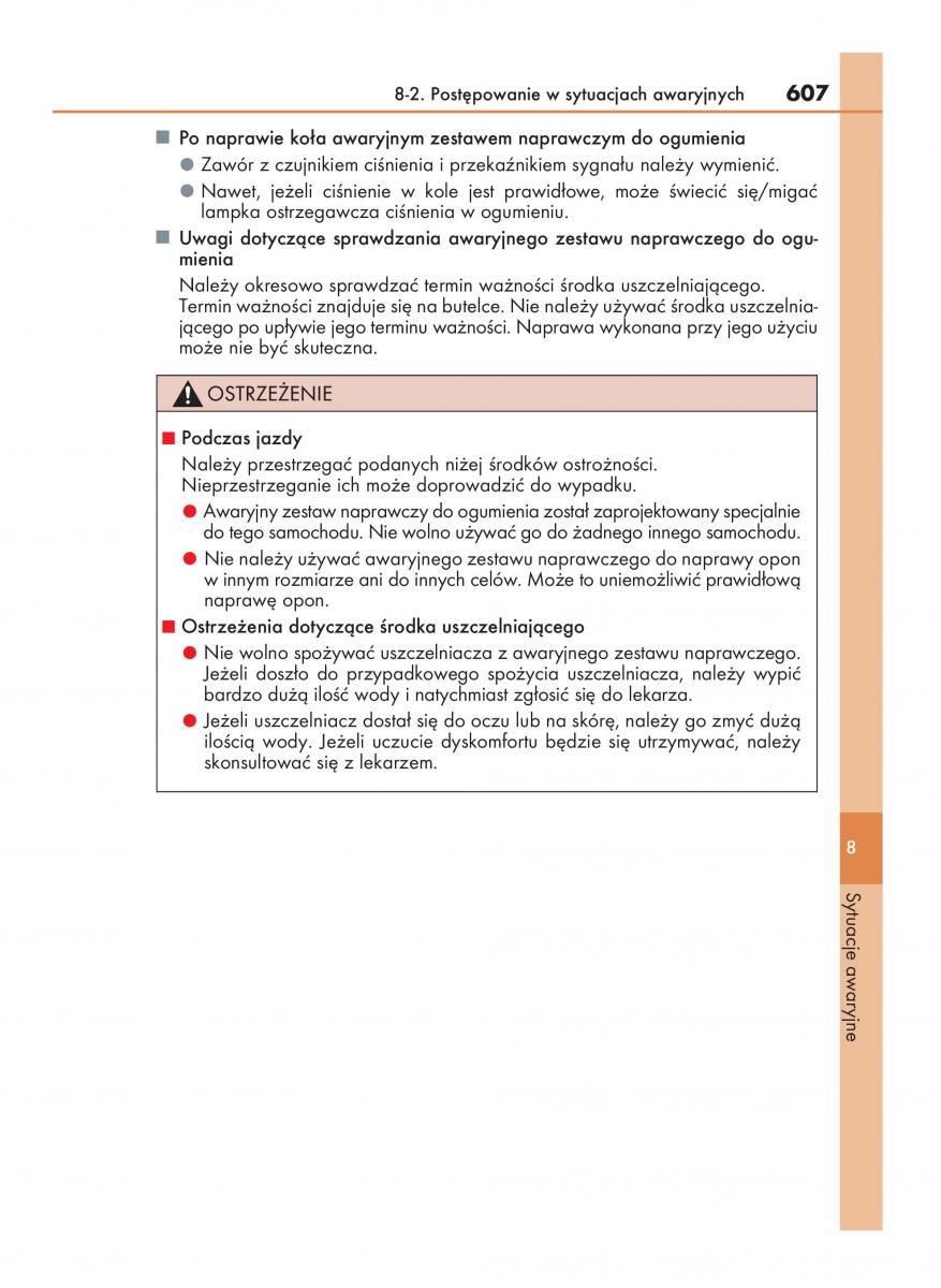 Lexus NX instrukcja obslugi / page 607