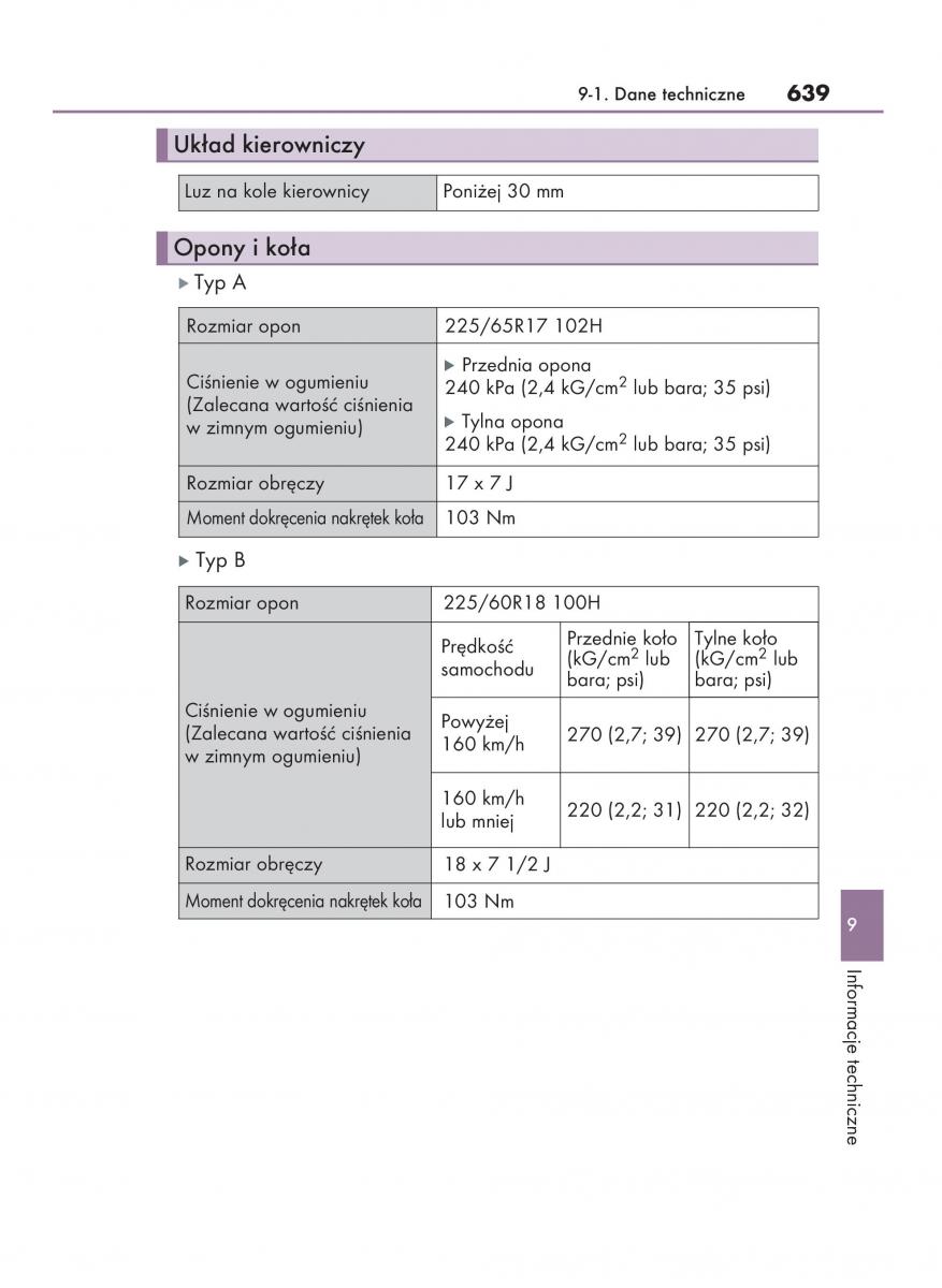 Lexus NX instrukcja obslugi / page 639