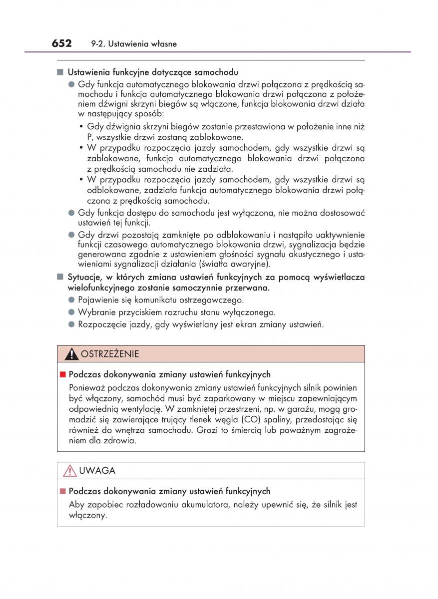 Lexus NX instrukcja obslugi / page 652