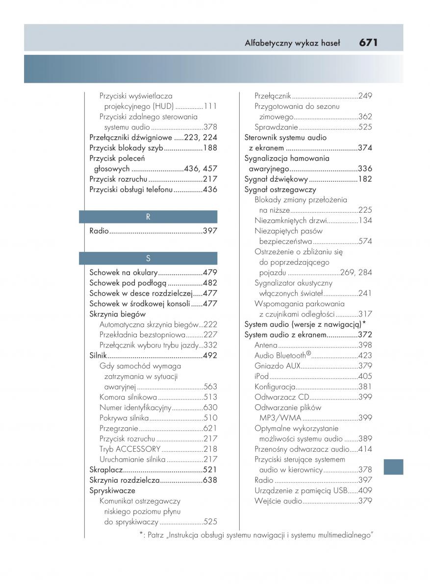 Lexus NX instrukcja obslugi / page 671