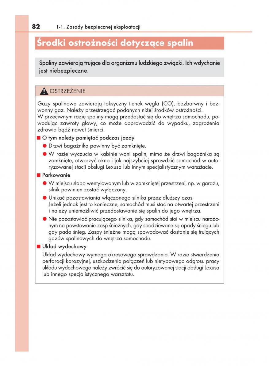 Lexus NX instrukcja obslugi / page 82