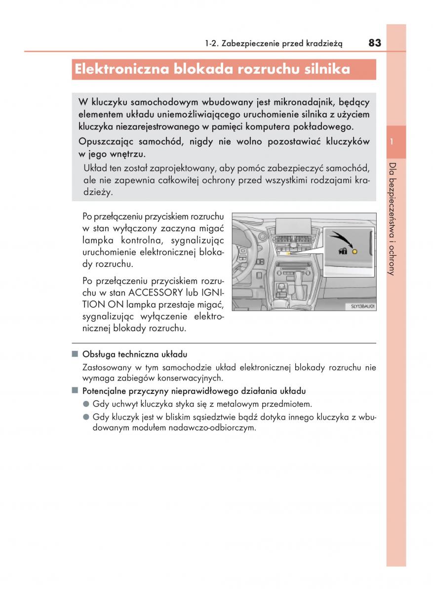 Lexus NX instrukcja obslugi / page 83