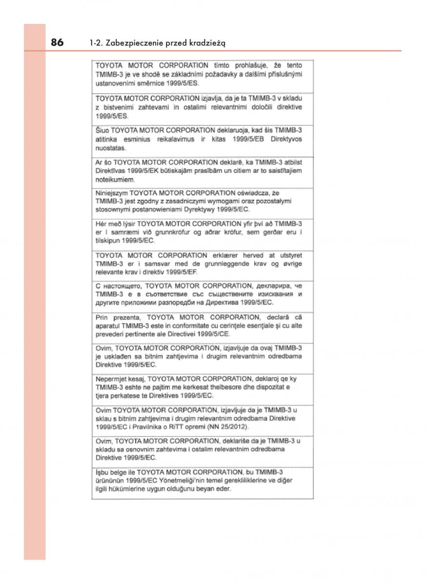 Lexus NX instrukcja obslugi / page 86