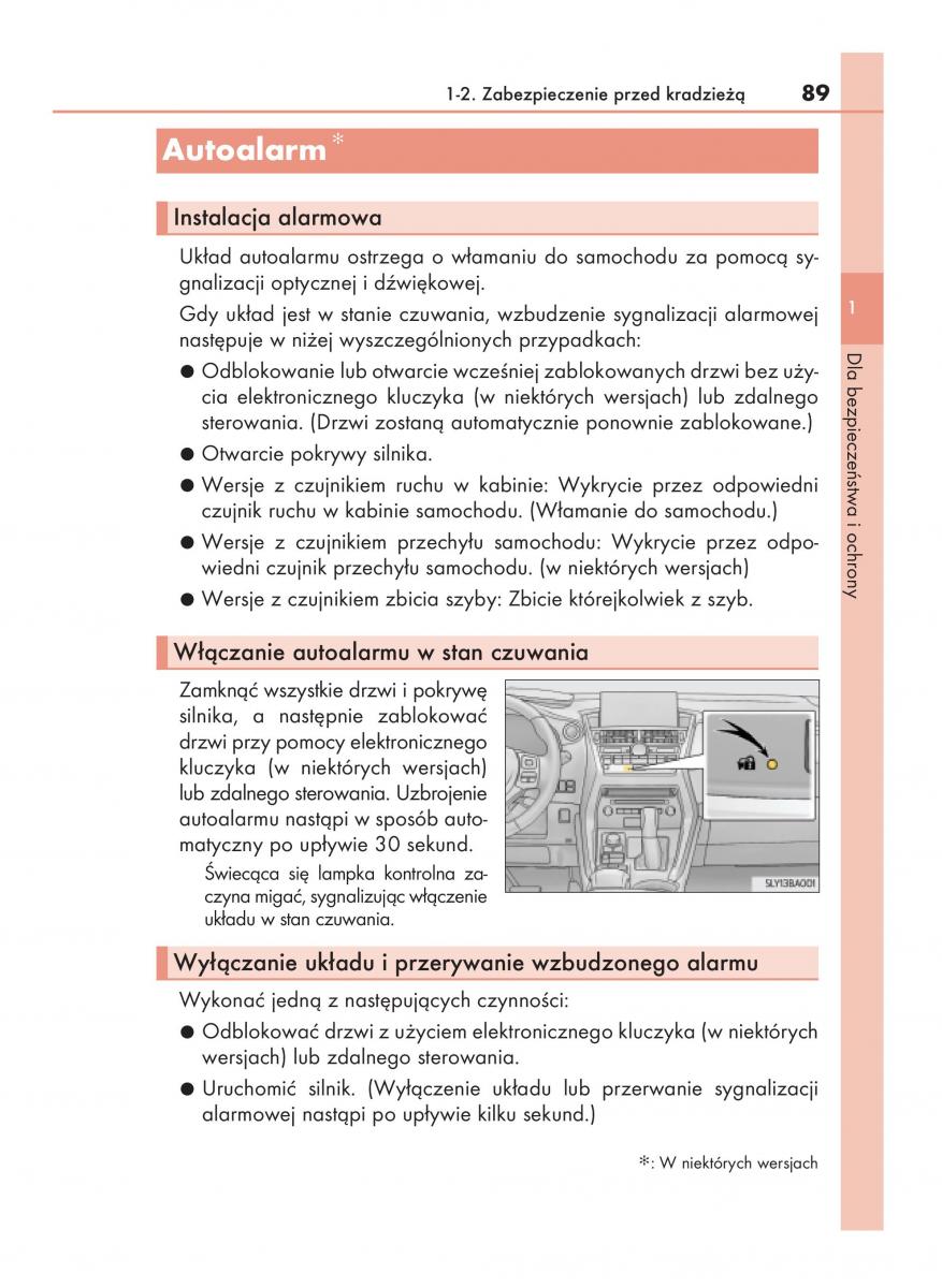 Lexus NX instrukcja obslugi / page 89