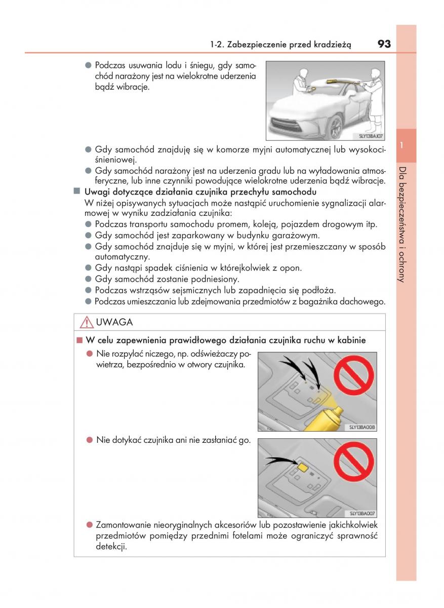 Lexus NX instrukcja obslugi / page 93