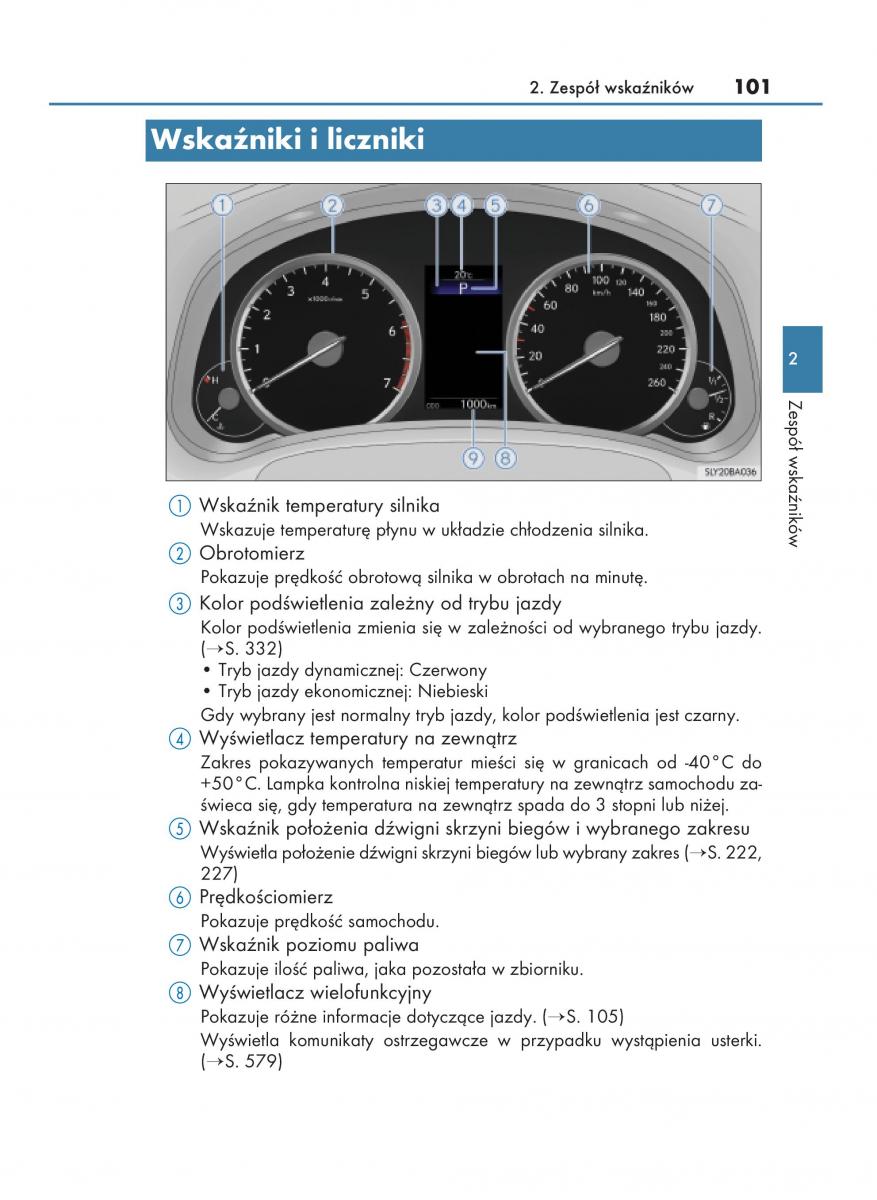 Lexus NX instrukcja obslugi / page 101