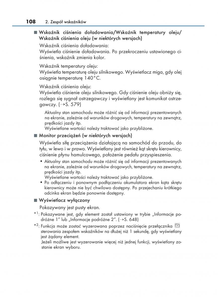 Lexus NX instrukcja obslugi / page 108