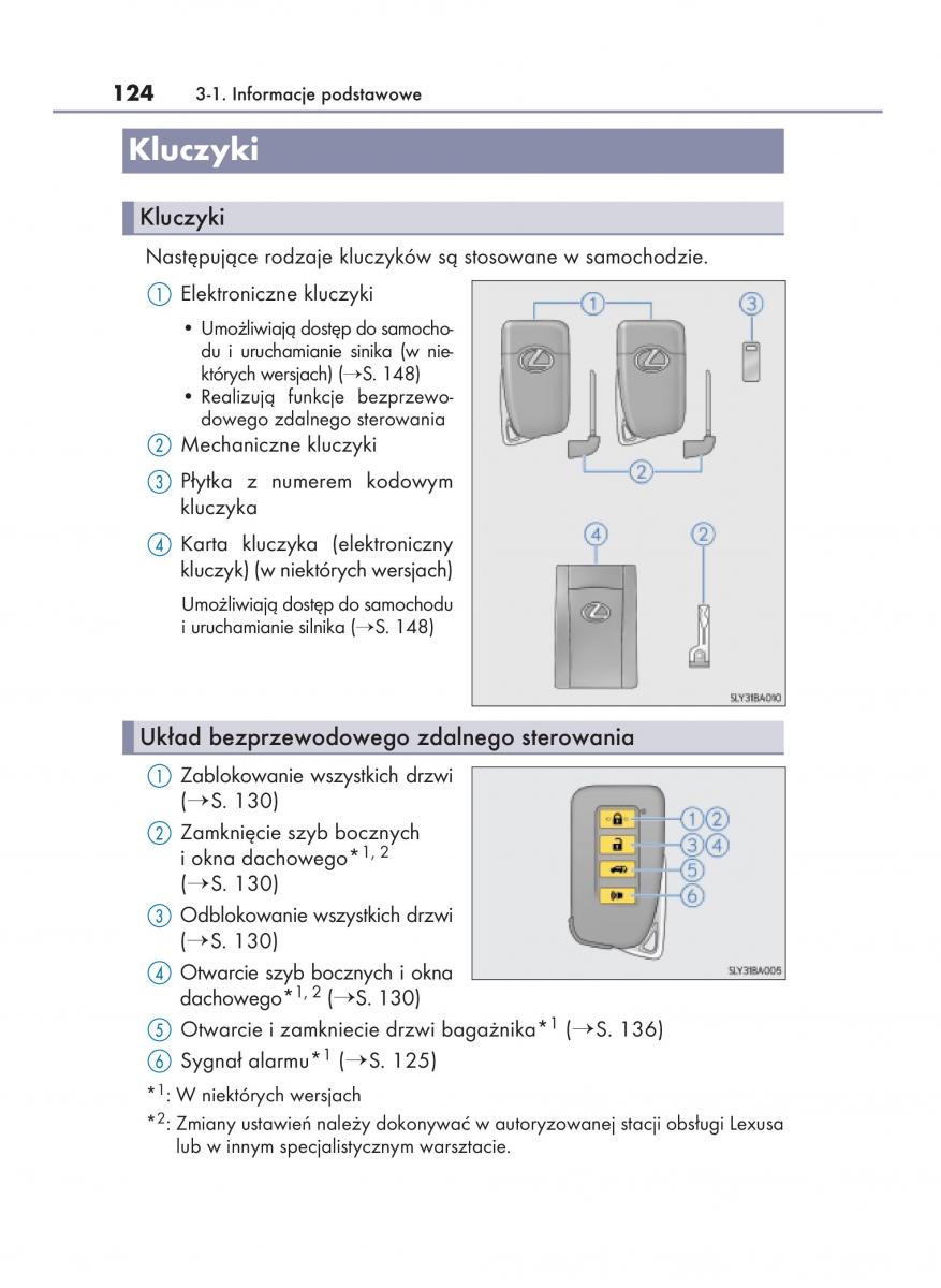 Lexus NX instrukcja obslugi / page 124