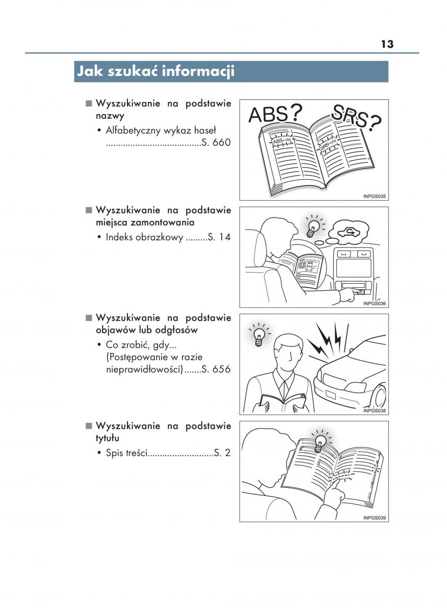 Lexus NX instrukcja obslugi / page 13