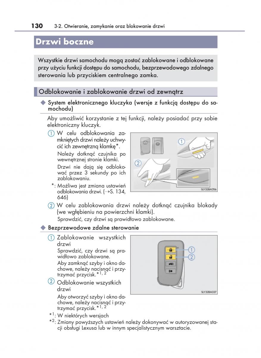 Lexus NX instrukcja obslugi / page 130