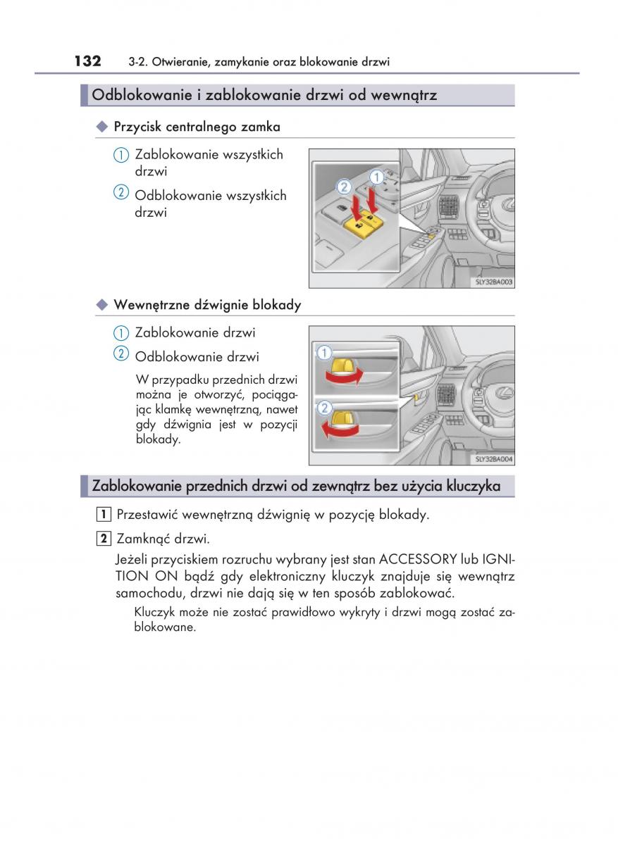 Lexus NX instrukcja obslugi / page 132