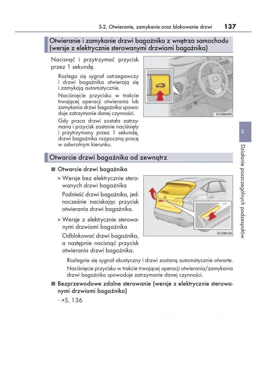 Lexus NX instrukcja obslugi / page 137