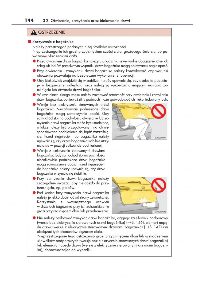 Lexus NX instrukcja obslugi / page 144