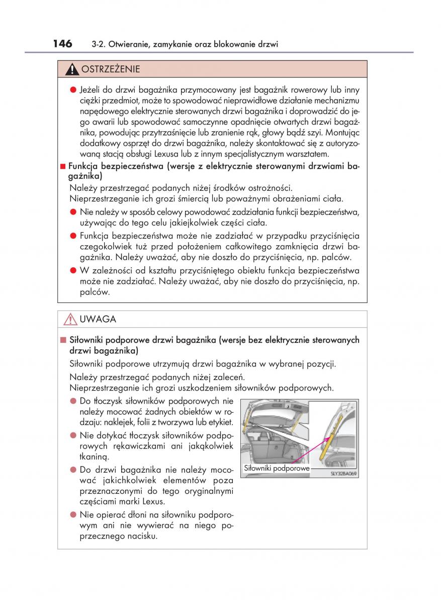 Lexus NX instrukcja obslugi / page 146