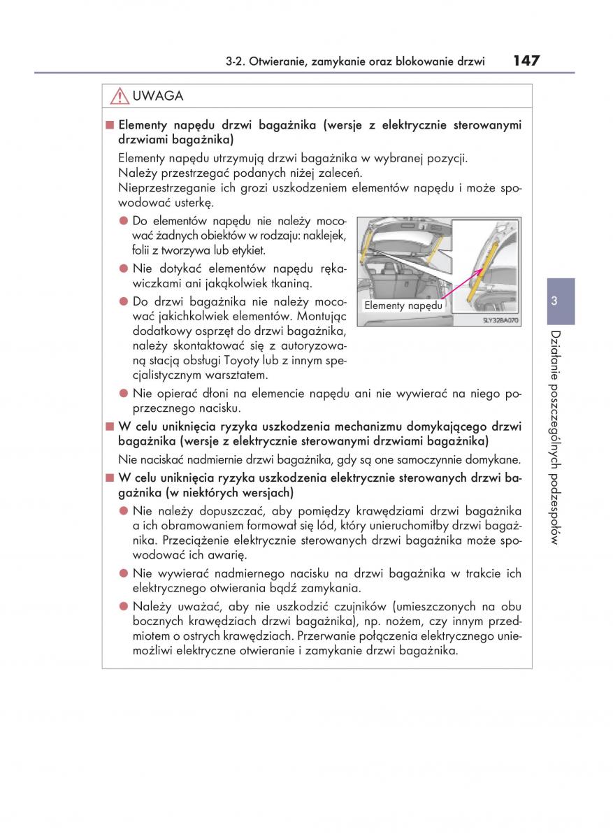 Lexus NX instrukcja obslugi / page 147