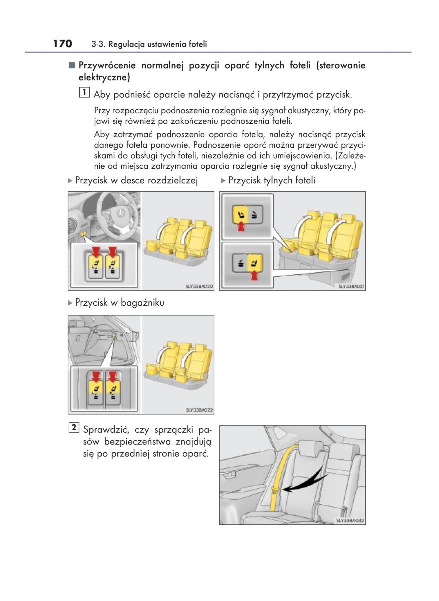 Lexus NX instrukcja obslugi / page 170