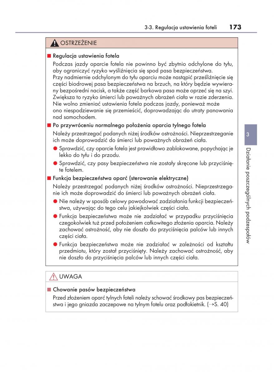 Lexus NX instrukcja obslugi / page 173