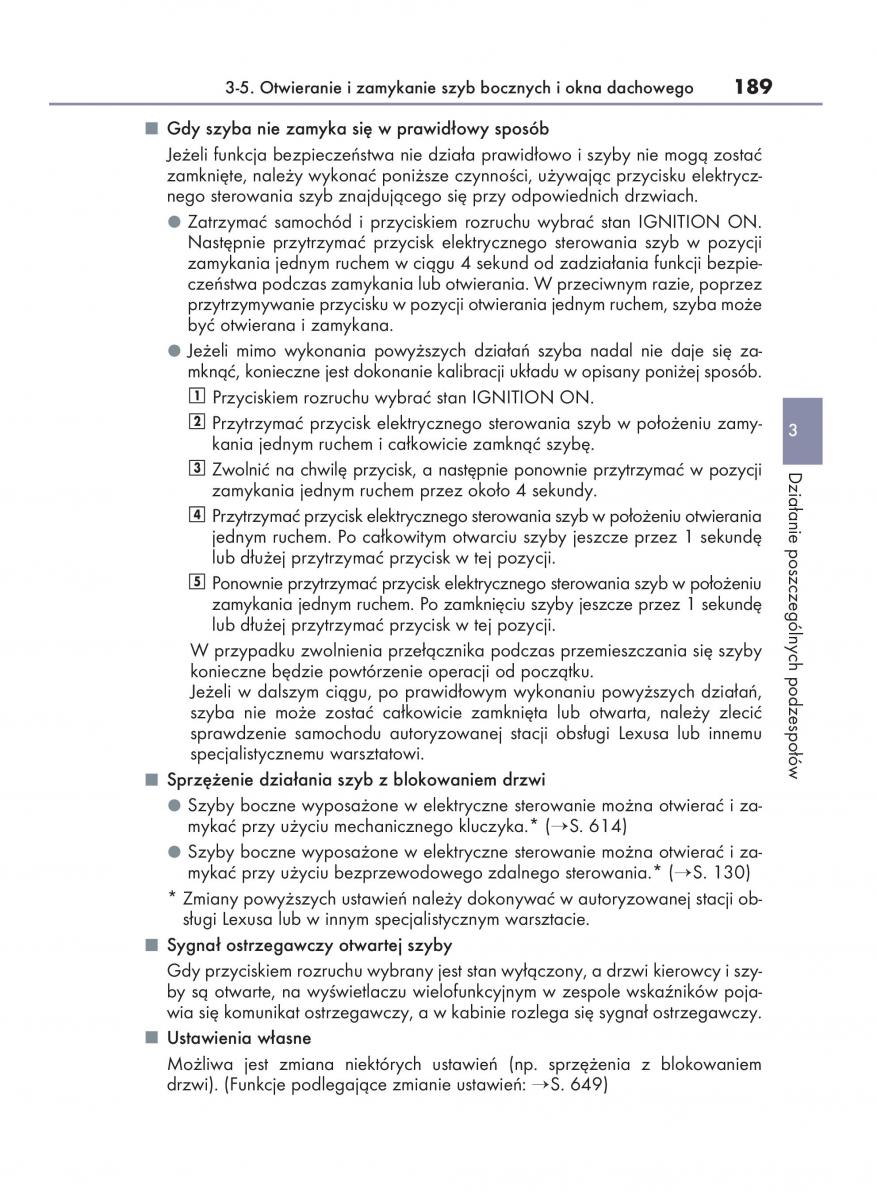 Lexus NX instrukcja obslugi / page 189