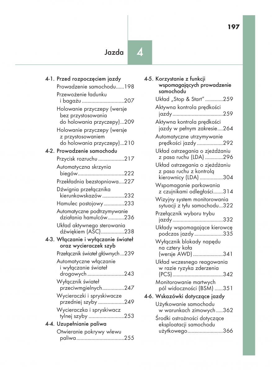Lexus NX instrukcja obslugi / page 197